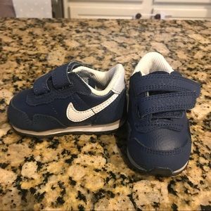 Navy Leather Nike Sneakers
